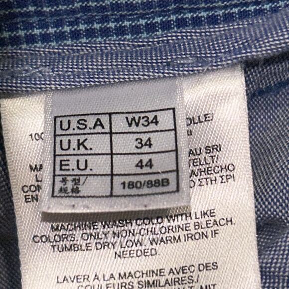 Brooks Brothers Light Blue Checkered Cotton Shorts Size 34 - Picture 9 of 11